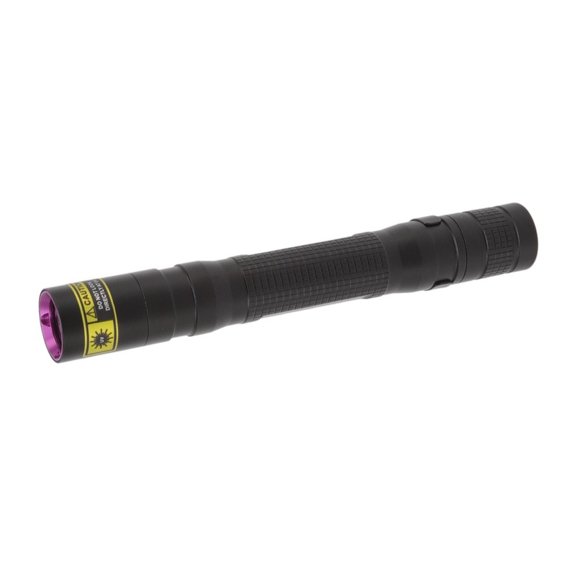 UV Flashlight 365nm Pen Clip Aluminium Alloy Button Control Multi