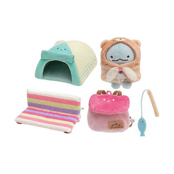 San-X MY62501 Sumikko Gurashi Kawauso and Sumikko Camping Scene Plush