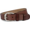 styleBREAKER 03010115 Unisex Slim Genuine Leather Belt Plain Colours with