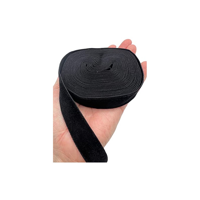 PEPPERLONELY Cinta de terciopelo de una sola cara, 15 mm,