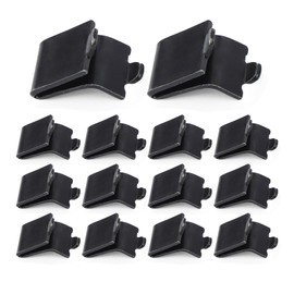 Abeicy 14 Pack Black Shelf Supports Clips, Adjustable Steel Pilaster Heavy Duty Shelving Brackets for Metal Wood Freezer Fridge and Cabinet