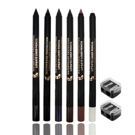 Bunte Eyeliner Wasserfest, 6 Farben Lidschatten Eyeliner Stift Set, Matte Kajalstift für Frauen, Wischfest & Langanhaltend Eye Liner, Hohe Farbwiedergabe Kajal Stift, Augen Makeup, Einfach zu Färben