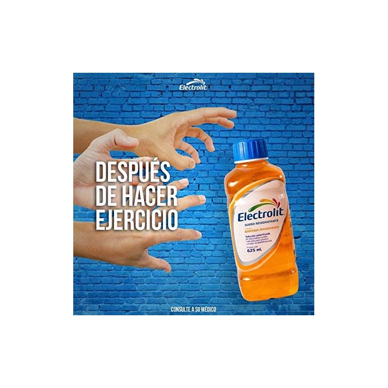 ELECTROLIT - Electrolit Sabor NARANJA MANDARINA (12 frascos) Suero Rehidratante