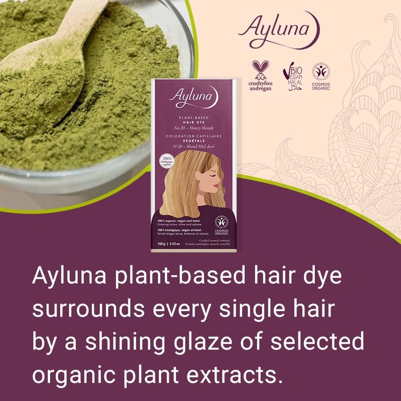 Ayluna Plant Hair Colour 100 Hair Colour 20 Honey Blonde