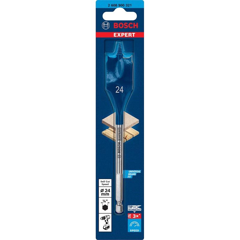 Bosch 1x EXPERT Self Cut Speed Spade Drill Bit (for