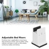 4pcs Adjustable Furniture Risers with Screw Clamp Rubber Bed Couch