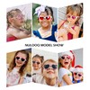 NULOOQ Kids Heart Sunglasses for Girls – Cute Polarized Flexible