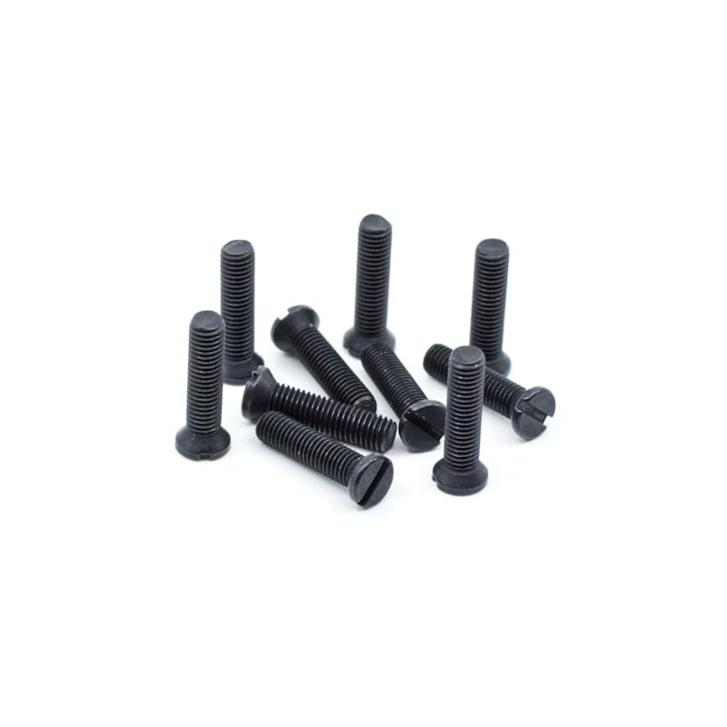 Black Oxide Slotted Weaver Oval Head Gun & Scope Screws
