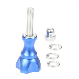 CS PRIORITY Color CNC Aluminum Thumb Knob Stainless Steel Bolt Nut Screw, Compatible with HERO 13 Cameras (BLUE)