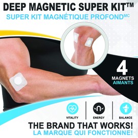Serenity2000 Deep Magnetic Therapy Spot Magnet Super Kit - Contains 4 Powerful Magnets, 10,000 Gauss Per Magnet