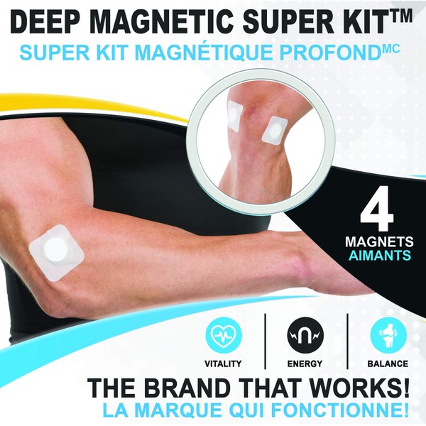 Serenity2000 Deep Magnetic Therapy Spot Magnet Super Kit - Contains 4 Powerful Magnets, 10,000 Gauss Per Magnet
