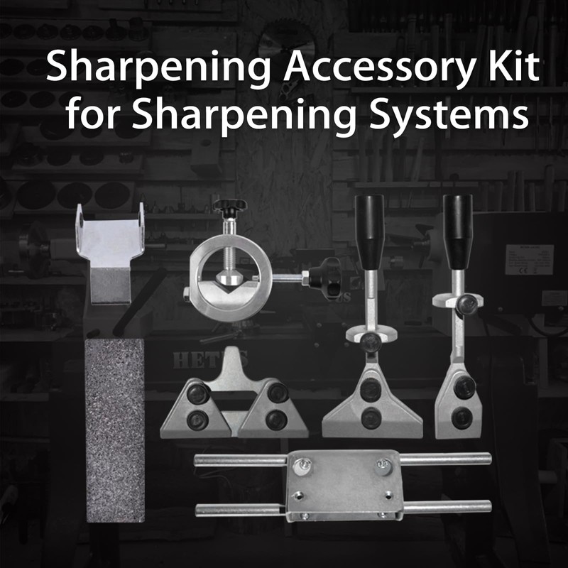 Sharpening Accessory Kit for 10-Inch Sharpening Systems，Long/Short Knife Jig、Scissor Jig、Axe