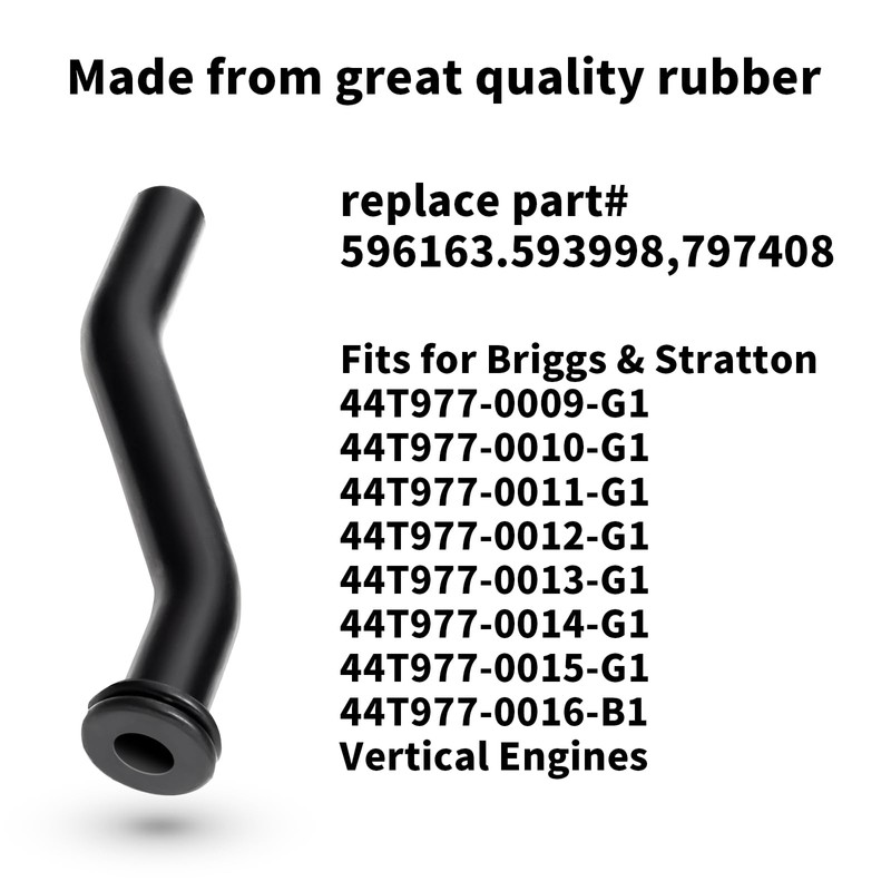 Vacuum Hose Fit for John Dee re Mower - 596163