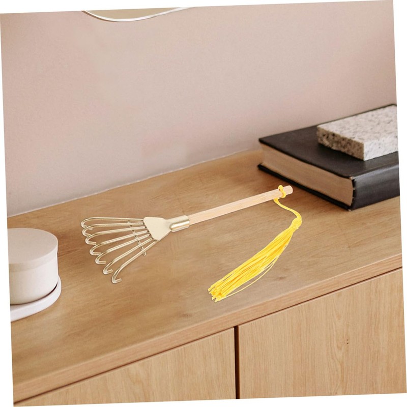 IWOWHERO Meditation Rake for Zen Garden Mini Zen Garden Metal