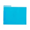 Staples Translucent Poly File Folders, Assorted, 6/Pack