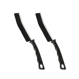 Hard Bristle Corner Cleaning Brush, Gap Cleaning Brush, Joint Cleaning Brush with Hard Bristles, Cleaning Brush Narrow, Suitable for Kitchen, Bathroom (Pack of 2)