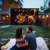 Projector Screen Outdoor, Vamvo Projector Screen with Stand Portable 120"