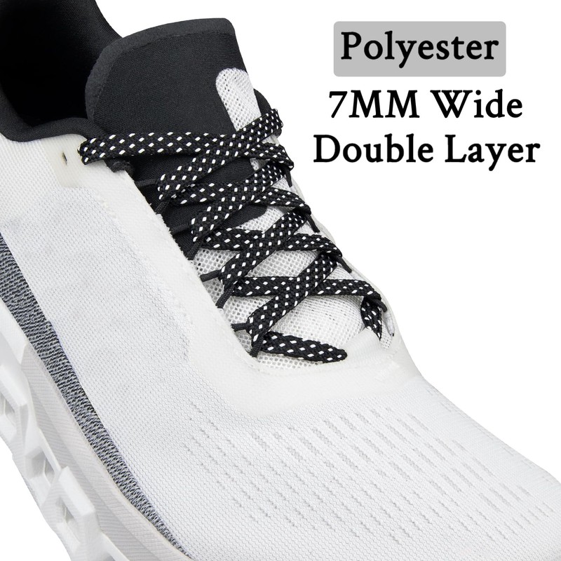 Endoto Shoe Laces for ON CloudMonster, 7MM Flat Shoelaces Replacement