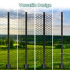 Toriexon Fence Posts 4Ft - 8Pack, Heavy Duty Metal Fence