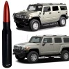 VMS RACING Black with Red Tip 50 Cal Bullet Antenna