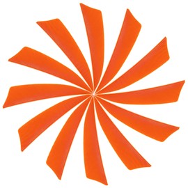 YELARXI Arrow Vanes Turkey Archery Arrows Feather Fletching, 3 Inch Right Wing Fit for Hunting Target Shooting (25Pcs Orange)