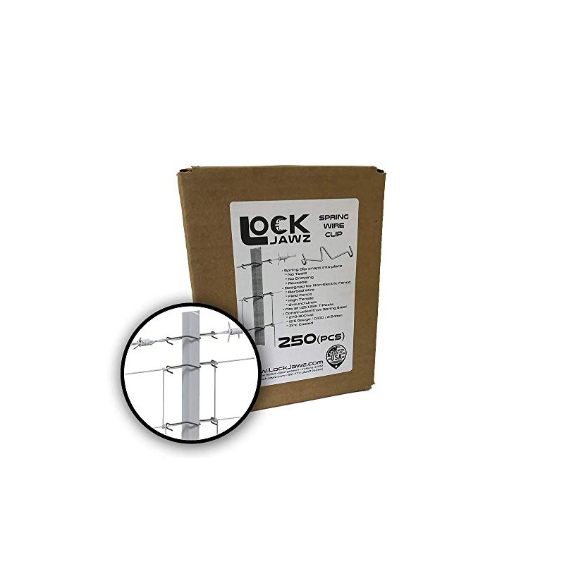 T-SWC T-Post Spring Wire Clips (250)