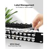 Enmane 48Port Blank Keystone Patch Panel Rackmount&Wall Mount 1U 19-inch