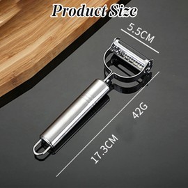 3 in 1 Potato Peeler/Vegetable Peeler & Julienne Slicer. Carrot and All Kinds of Veg & Soft Skinned Fruit. Stainless Steel