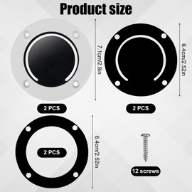 Gosknor 1 Set Self Bailing Boat Drain Plug, Scupper Flapper Replacement Kit Self Bailing Boat Flap Valve for Marine Necessary Accessories