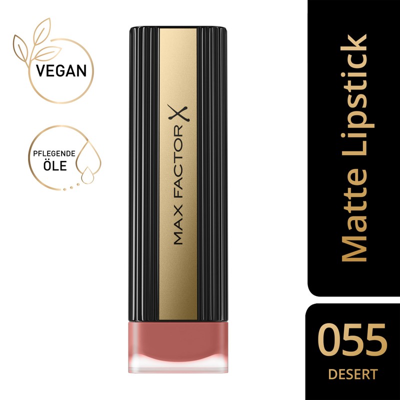 Max Factor Velvet Matte Lipstick Desert 55 - Long Lasting