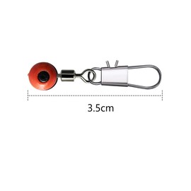 HOUSON 100PCS Fishing Swivels Kit, Fishing Swivels Fishing Barrel Swivels Fishing Swivel with Carabiner 3.5CM
