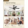 Fanbulous 2 Pack Farmhouse 42 Ceiling Fans with Lights, Black