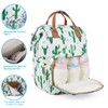 Atsabdas Cactus Print Diaper Bag Backpack for Mom Dad, Maternity
