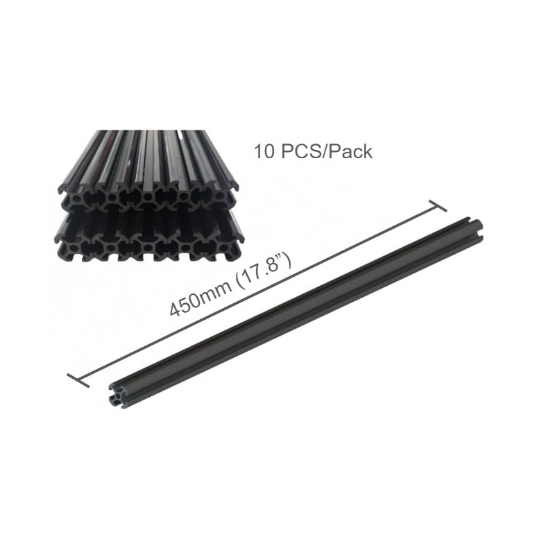 Generic XBEAMS 10pcs Rigid Plastic T Slot 2020 Extrusion DIY
