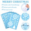 Christmas Window Stickers 18 Sheets Festive Xmas Decorations, Snowflakes &