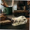 GRIRIW Resin Dinosaur Skull Statue Decorative Figurine for Home Office