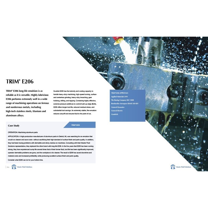 TRIM Cutting & Grinding Fluids E206N/1 Long Life Emulsion, 1