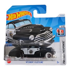 Hot Wheels '47 Chevy Fleetline Police Car, Treasure Hunt Edition, Die-Cast Model WITH PROTECTIVE CASE