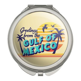 GRAPHICS & MORE Gulf of Mexico Postcard Compact Travel Purse Handbag Makeup Mirror