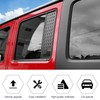 Aluminum Alloy Car Rear Door Window Decals Glass Cover Trim