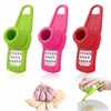 Garlic Peeler, Pack of 3 Ginger Grater, Efficient Garlic Mill,