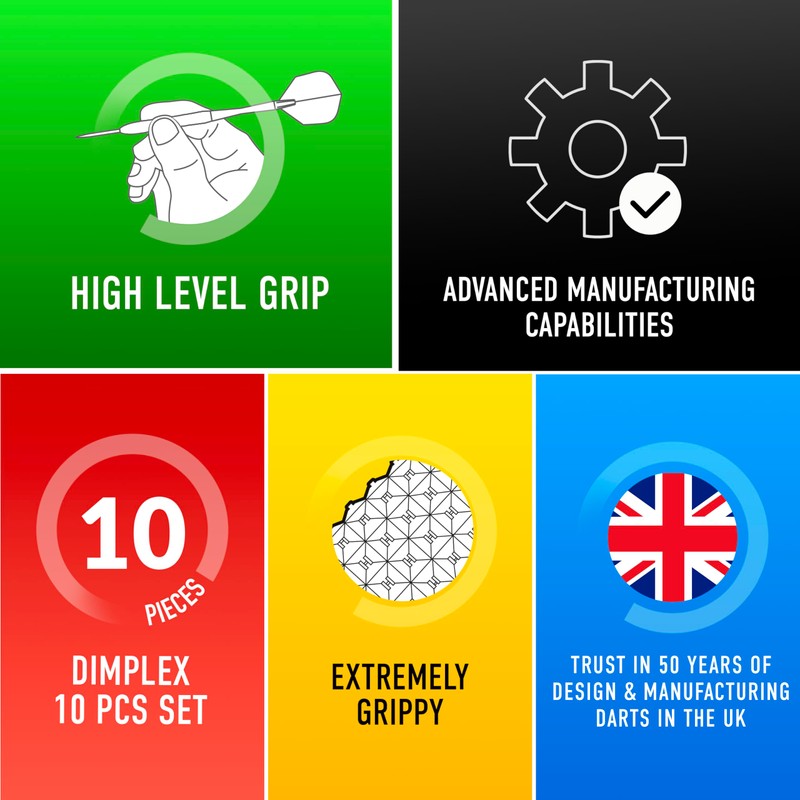 Harrows Dimplex Tapered Darts Set Soft Tip I Professional Darts