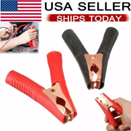 Unbranded 2PCS Car Alligator Clips Crocodile Clip Battery Test Clamps 100A Red Black
