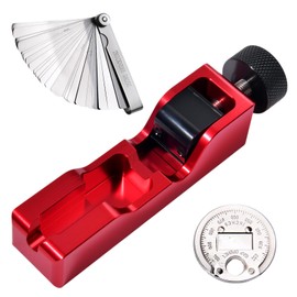 LEONTOOL Spark Plug Gap Tool with 32 Blades Steel Feeler Gauge and Gap Gauge, Universal Gapping Tools for Most 10mm 12mm 14mm 16mm Thread Spark Plugs, Sparks Plug Gapper Adjustment Tool