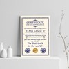 RED OCEAN Novelty Gift For Uncle Print Funny Humour Uncle