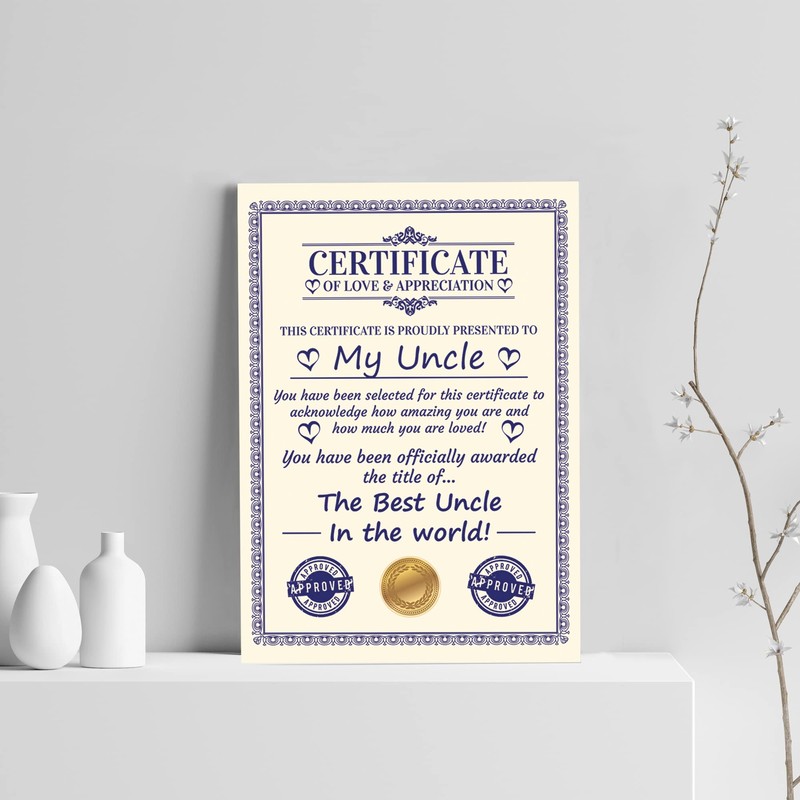RED OCEAN Novelty Gift For Uncle Print Funny Humour Uncle