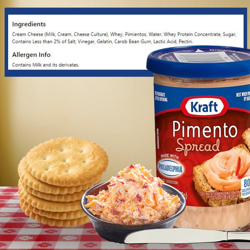 Pimento Cheese Spread Bundle by Snack Mode. Includes Two Kraft