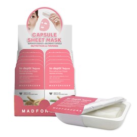 MadforCos InDepth Rejuve Biocellulose Mask 20 sheets/Berer's Yeast Vegan Low Molecular Collagen Elasticity InDepth Moisture: 20 sheets / 매드포코스 인뎁스 리쥬브 바이오셀룰로오스 마스크 20매/맥주효모 비건 저분자콜라겐 탄력 인뎁스 모이스쳐:20매