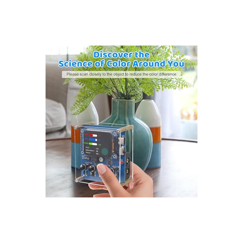 DIY Color Recognition Soldering Kit with TCS34725 Sensor, STEM Electronics