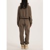 Flygo Womens Fleece 2 Piece Outfits Sweatsuit Crop Pullover Sweatshirt